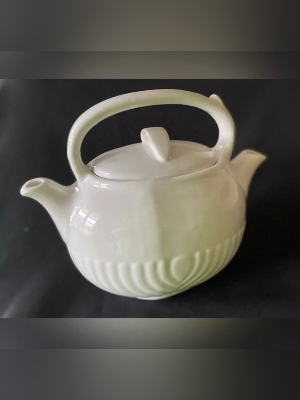 Adjusto Hall Forman Dual Spout Porcelain Teapot Quality HTF Vintage Rare